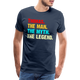 Thomas Namens Shirt The Man Thy Myth The Legend Geschenk T-Shirt - Navy