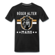 Rollerfahrer Mofa Böser alter Mann Lustiges T-Shirt - Schwarz