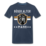 Rollerfahrer Mofa Böser alter Mann Lustiges T-Shirt - Navy