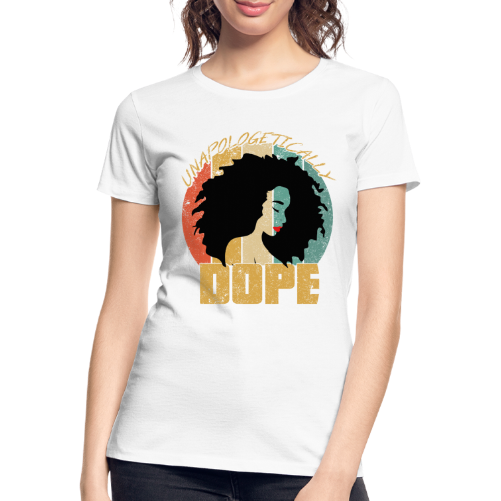 Black Dope unapologetically Frauen Premium Bio T-Shirt - Weiß