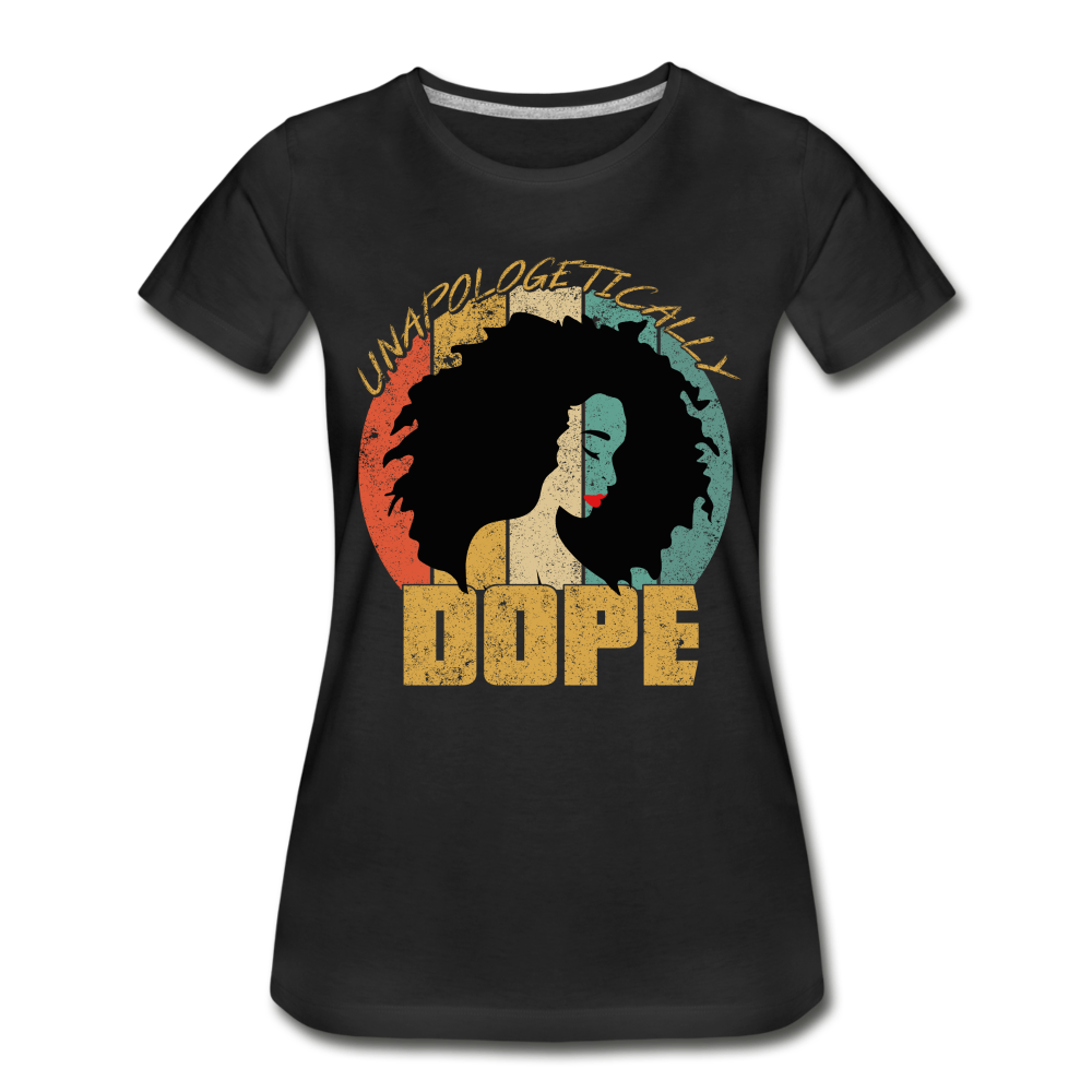 Black Dope unapologetically Frauen Premium Bio T-Shirt - Schwarz