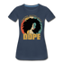 Black Dope unapologetically Frauen Premium Bio T-Shirt - Navy