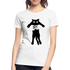 Katzen Liebhaber Katze hochheben Lustiges Frauen Premium Bio T-Shirt - Weiß