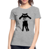 Katzen Liebhaber Katze hochheben Lustiges Frauen Premium Bio T-Shirt - Grau meliert