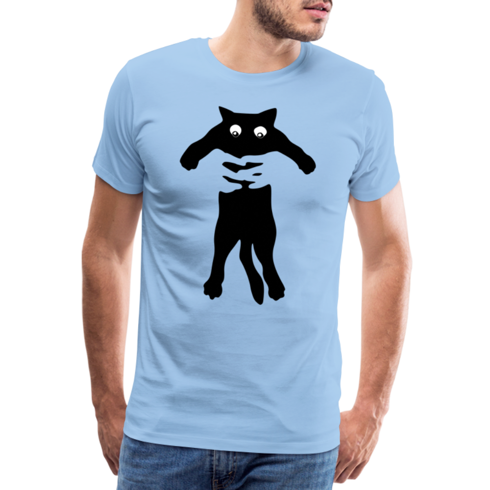 Katzen Liebhaber Katze hochheben Lustiges T-Shirt - Sky