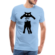 Katzen Liebhaber Katze hochheben Lustiges T-Shirt - Sky