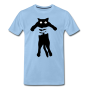 Katzen Liebhaber Katze hochheben Lustiges T-Shirt - Sky