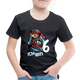 6. Kinder Geburtstags Geschenk Ninja ich bin 6 Kinder Premium T-Shirt - Schwarz