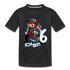 6. Kinder Geburtstags Geschenk Ninja ich bin 6 Kinder Premium T-Shirt - Schwarz