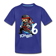 6. Kinder Geburtstags Geschenk Ninja ich bin 6 Kinder Premium T-Shirt - Königsblau