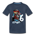 6. Kinder Geburtstags Geschenk Ninja ich bin 6 Kinder Premium T-Shirt - Navy