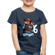 6. Kinder Geburtstags Geschenk Ninja ich bin 6 Kinder Premium T-Shirt - Navy