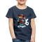 6. Kinder Geburtstags Geschenk Ninja ich bin 6 Kinder Premium T-Shirt - Navy