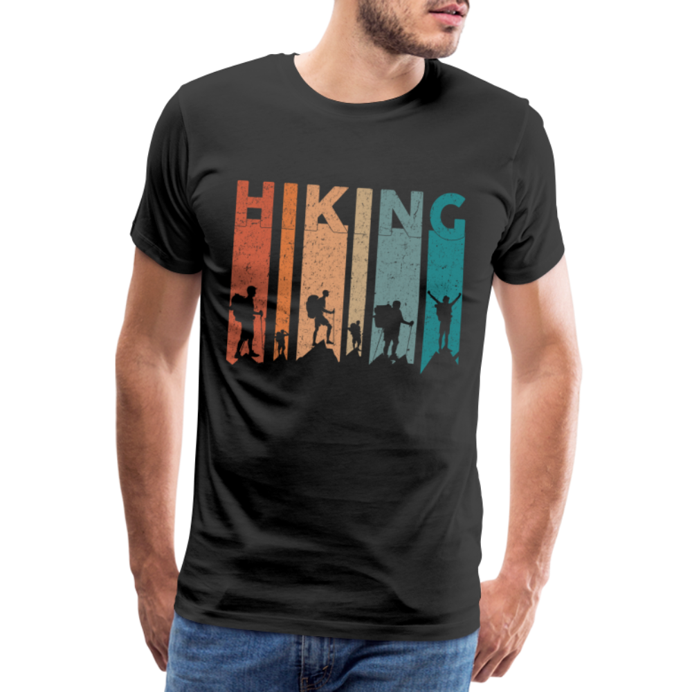 Bergsteigen Wandern Bergmenschen Klettern Hiking T-Shirt - Schwarz