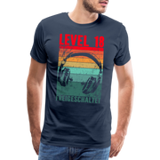 Gamer 18. Geburtstag Level 18 Freigeschaltet Zocker Geschenk T-Shirt - Navy