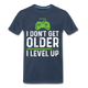 Geburtstag Gamer Gaming Zocken werde nicht älter ich level up T-Shirt - Navy