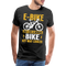 E-Bike wie ein normales Fahrrad nur cooler Geschenk T-Shirt - Schwarz