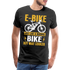 E-Bike wie ein normales Fahrrad nur cooler Geschenk T-Shirt - Schwarz