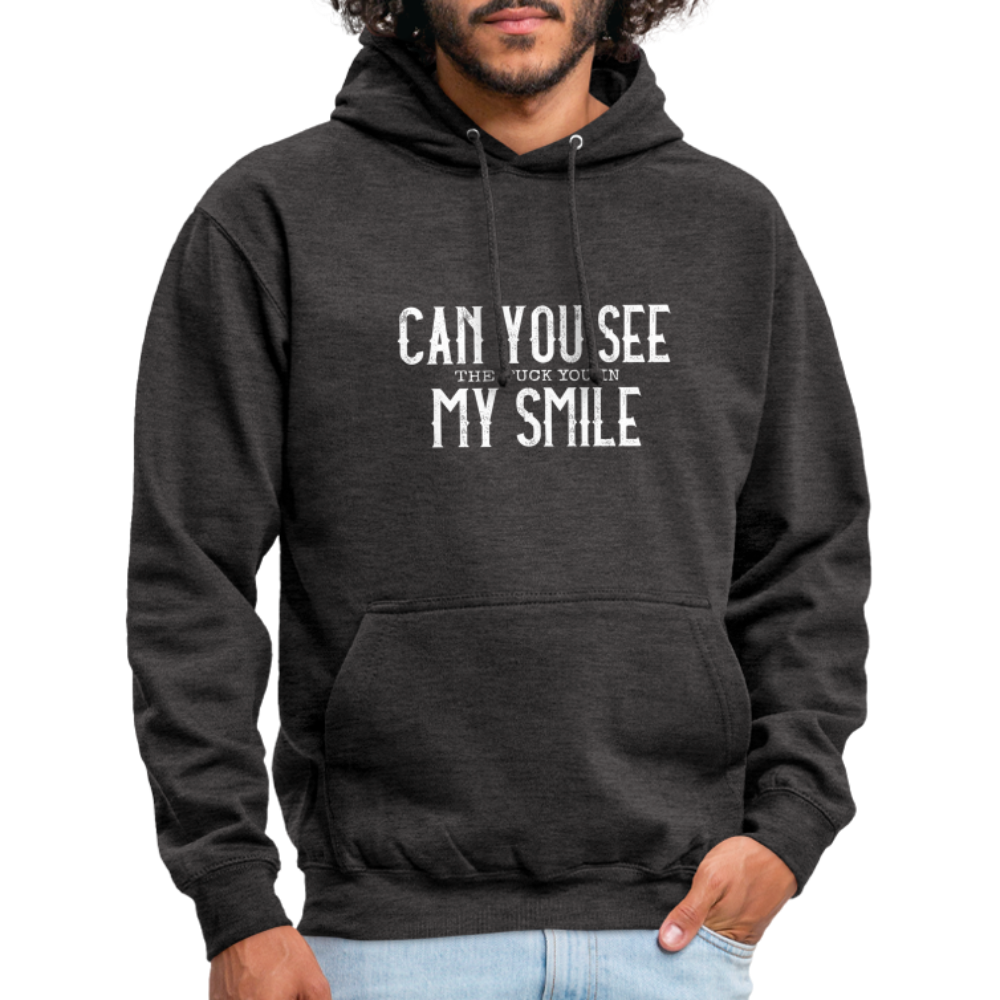 Sarkasmus Can You See The F**k You In My Smile Lustiger Unisex Hoodie - Anthrazit