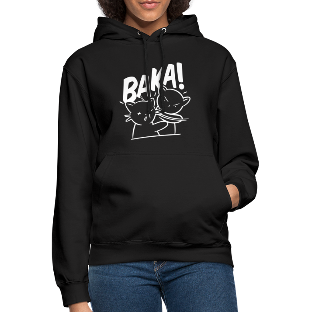 Cartoon Anime Baka Ohrfeige Lustiger Unisex Hoodie - Schwarz