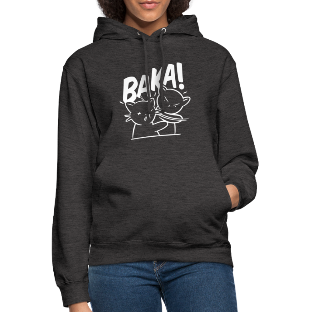 Cartoon Anime Baka Ohrfeige Lustiger Unisex Hoodie - Anthrazit