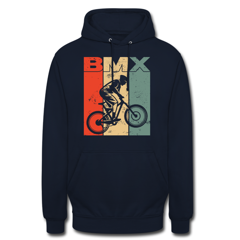 BMX Fahrrad Fahrer BMX Freunde Unisex Hoodie - Navy