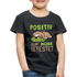 Faultier positiv auf Müde getestet Lustiges Geschenk Kinder Premium T-Shirt - Schwarz