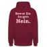 Sarkasmus Hoodie Bevor Du Fragst NEIN Lustiges Hoodie - Bordeaux