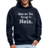 Sarkasmus Hoodie Bevor Du Fragst NEIN Lustiges Hoodie - Navy