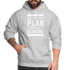 Alles lief nach Plan aber der Plan war Scheiße Lustiger Spruch Hoodie - Hellgrau meliert