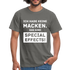 T-Shirt Hab keine Macken Das Sind Special Effects Lustiges T-Shirt - Graphit