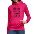 Ich bin nichts für schwache Nerven Frauen Hoodie - dunkles Pink