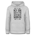 Ich bin nichts für schwache Nerven Frauen Hoodie - Hellgrau meliert