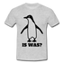 Witziger Pinguin Spruch Is Was T-Shirt - Grau meliert