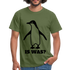 Witziger Pinguin Spruch Is Was T-Shirt - Militärgrün