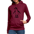 Witziger Pinguin Spruch Is Was Frauen Hoodie - Bordeaux