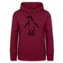 Witziger Pinguin Spruch Is Was Frauen Hoodie - Bordeaux