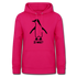 Witziger Pinguin Spruch Is Was Frauen Hoodie - dunkles Pink