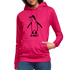 Witziger Pinguin Spruch Is Was Frauen Hoodie - dunkles Pink