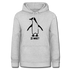 Witziger Pinguin Spruch Is Was Frauen Hoodie - Hellgrau meliert