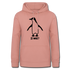 Witziger Pinguin Spruch Is Was Frauen Hoodie - Altrosa