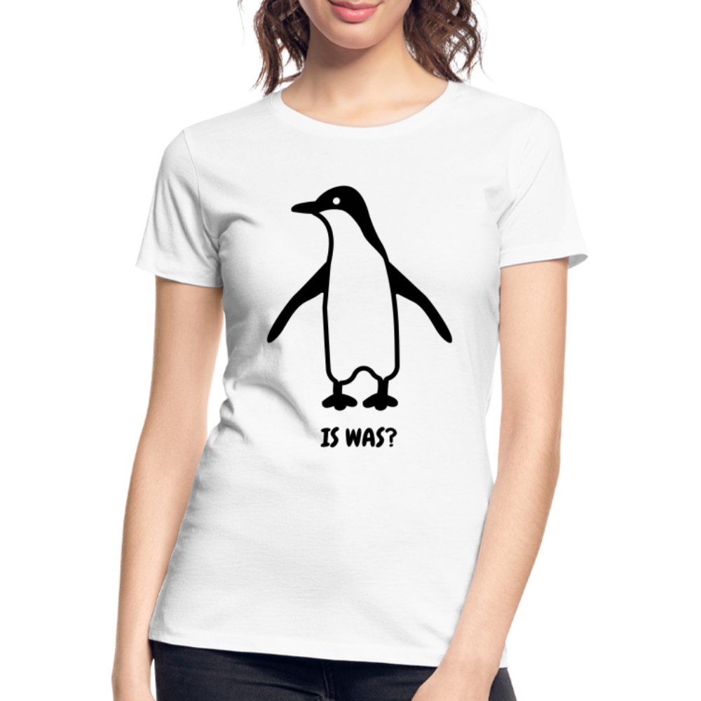 Witziger Pinguin Spruch Is Was Frauen Premium Bio T-Shirt - Weiß