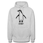 Witziger Pinguin Spruch Is Was Unisex Hoodie - Hellgrau meliert