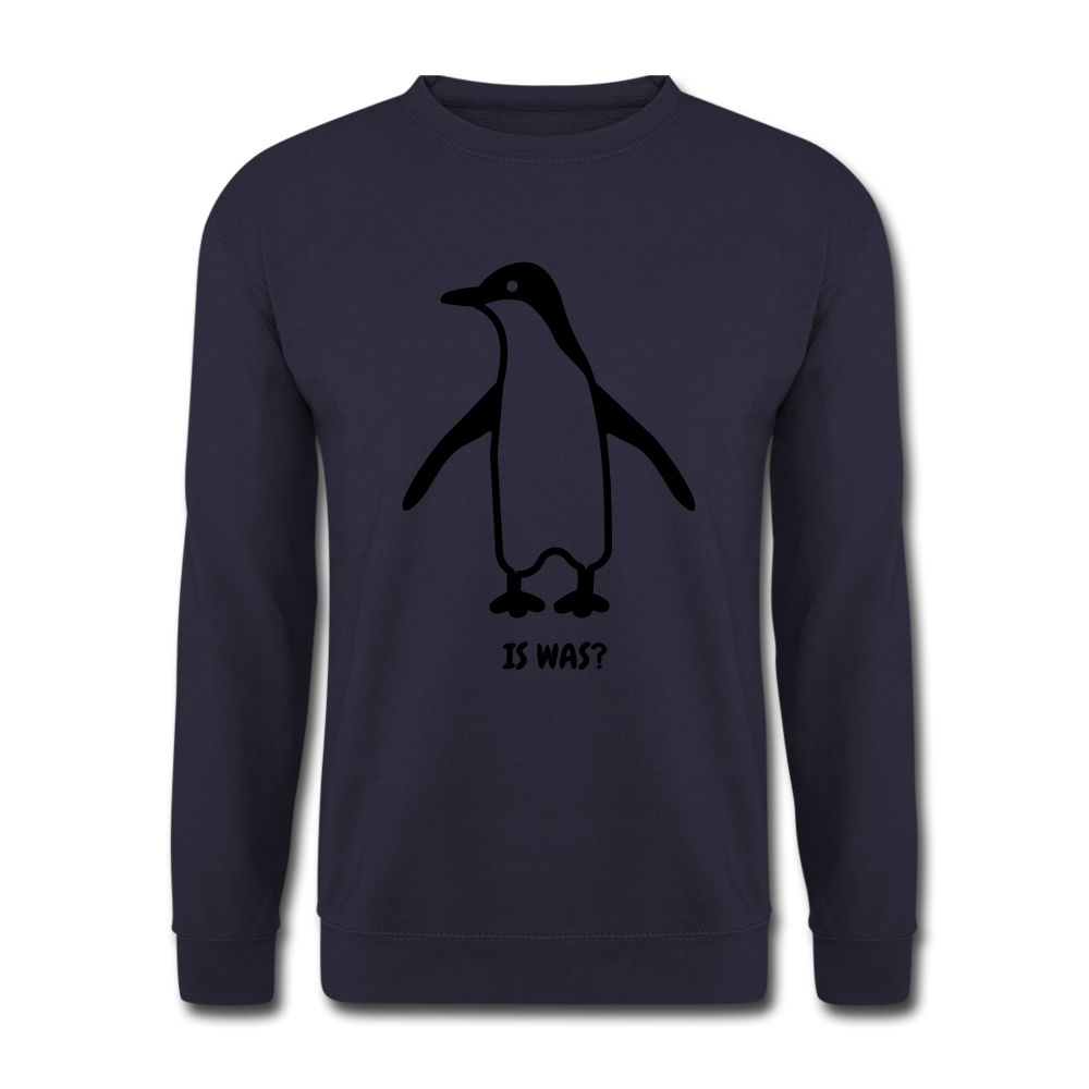 Witziger Pinguin Spruch Is Was Unisex Pullover - Navy
