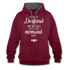 Bin ein Dorfkind - weiß wo Dich niemand findet - witziger Hoodie - Weinrot/Anthrazit