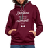 Bin ein Dorfkind - weiß wo Dich niemand findet - witziger Hoodie - Weinrot/Anthrazit