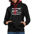 Achtung dummer Spruch wird geladen lustiger Hoodie - Schwarz/Rot