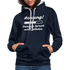 Achtung dummer Spruch wird geladen lustiger Hoodie - Navy/Grau meliert