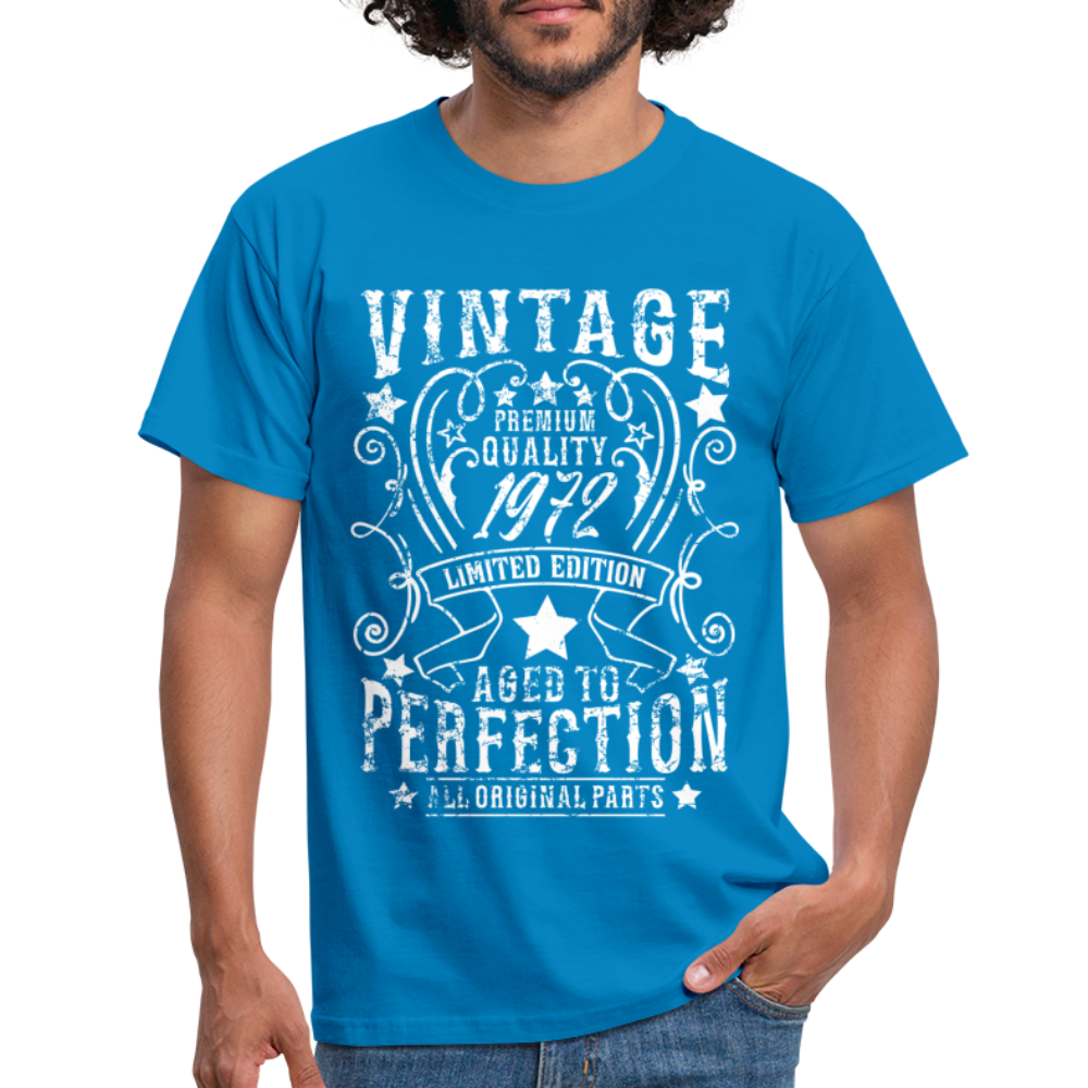 50. Geburtstag Vintage Style Geboren 1972 Männer Geschenk T-Shirt - royal blue