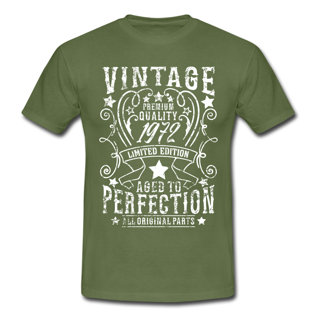 50. Geburtstag Vintage Style Geboren 1972 Männer Geschenk T-Shirt - military green